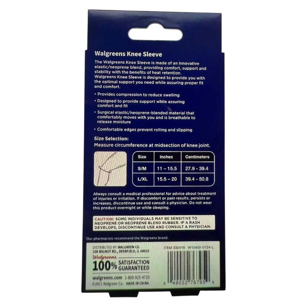 Walgreens Knee Sleeve for Support - Picture 2 of 3